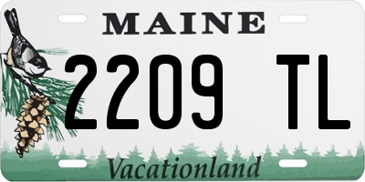 ME license plate 2209TL