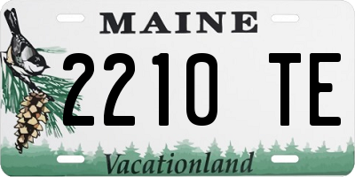 ME license plate 2210TE