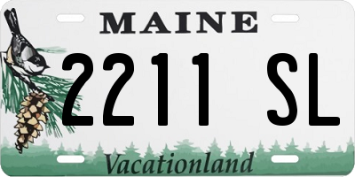 ME license plate 2211SL