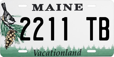 ME license plate 2211TB