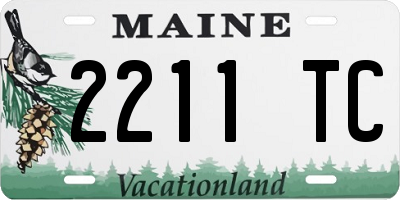 ME license plate 2211TC