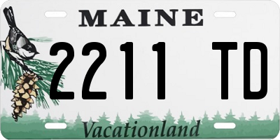 ME license plate 2211TD