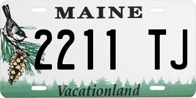 ME license plate 2211TJ