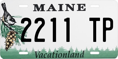 ME license plate 2211TP