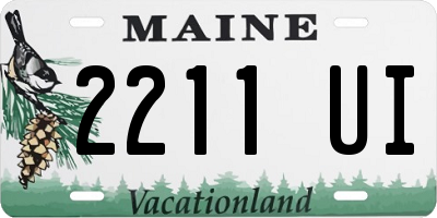 ME license plate 2211UI