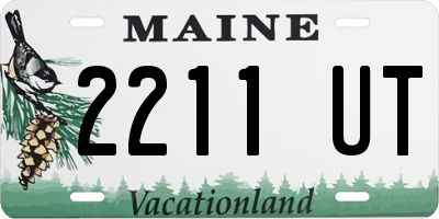 ME license plate 2211UT