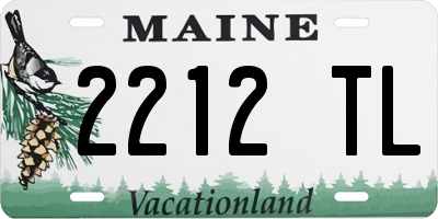 ME license plate 2212TL