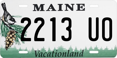 ME license plate 2213UO