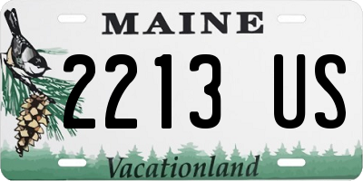 ME license plate 2213US