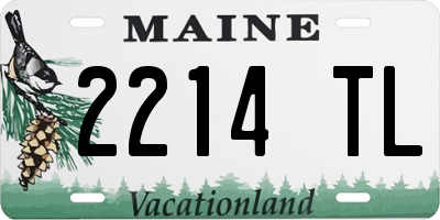 ME license plate 2214TL