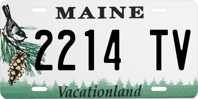 ME license plate 2214TV