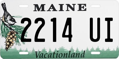 ME license plate 2214UI