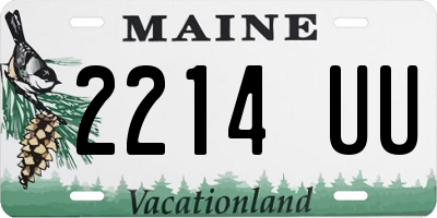 ME license plate 2214UU