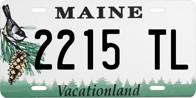 ME license plate 2215TL