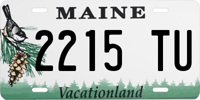 ME license plate 2215TU