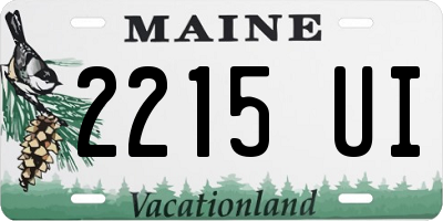 ME license plate 2215UI