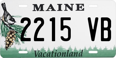 ME license plate 2215VB