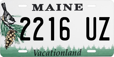 ME license plate 2216UZ