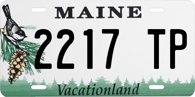 ME license plate 2217TP