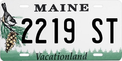ME license plate 2219ST