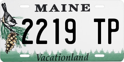 ME license plate 2219TP