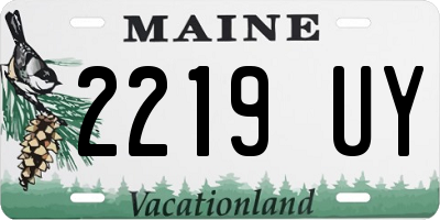 ME license plate 2219UY