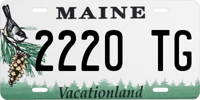 ME license plate 2220TG