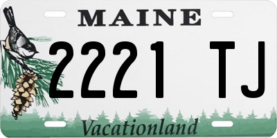 ME license plate 2221TJ