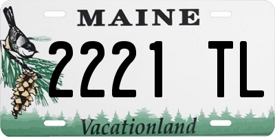 ME license plate 2221TL