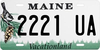 ME license plate 2221UA