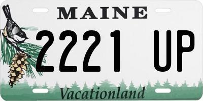 ME license plate 2221UP