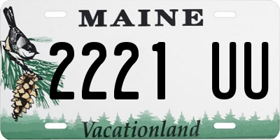 ME license plate 2221UU