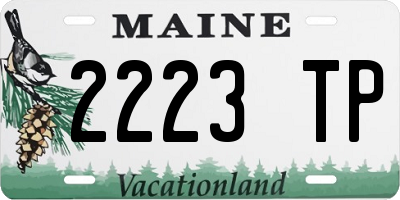 ME license plate 2223TP