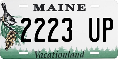 ME license plate 2223UP