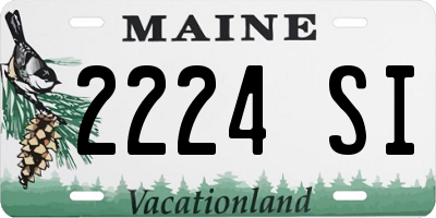 ME license plate 2224SI