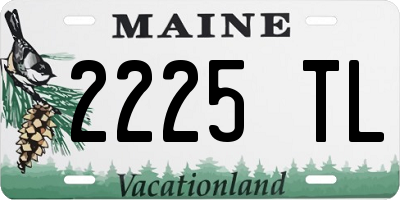 ME license plate 2225TL