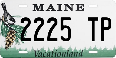 ME license plate 2225TP
