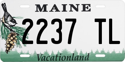 ME license plate 2237TL