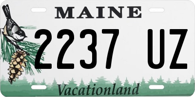 ME license plate 2237UZ