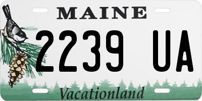 ME license plate 2239UA