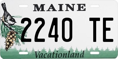 ME license plate 2240TE