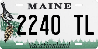 ME license plate 2240TL