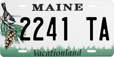 ME license plate 2241TA