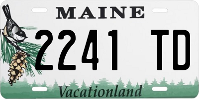 ME license plate 2241TD