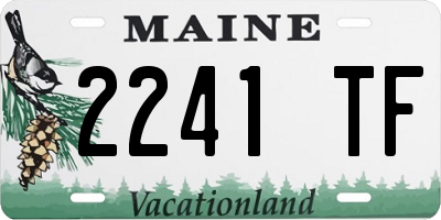 ME license plate 2241TF