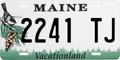 ME license plate 2241TJ