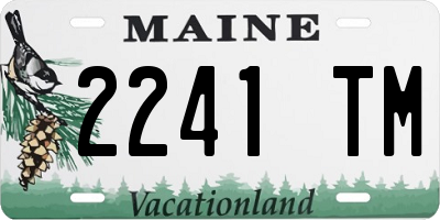 ME license plate 2241TM