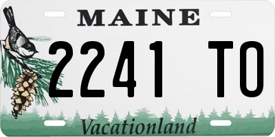 ME license plate 2241TO