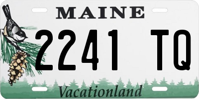 ME license plate 2241TQ