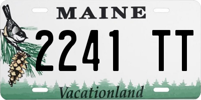 ME license plate 2241TT